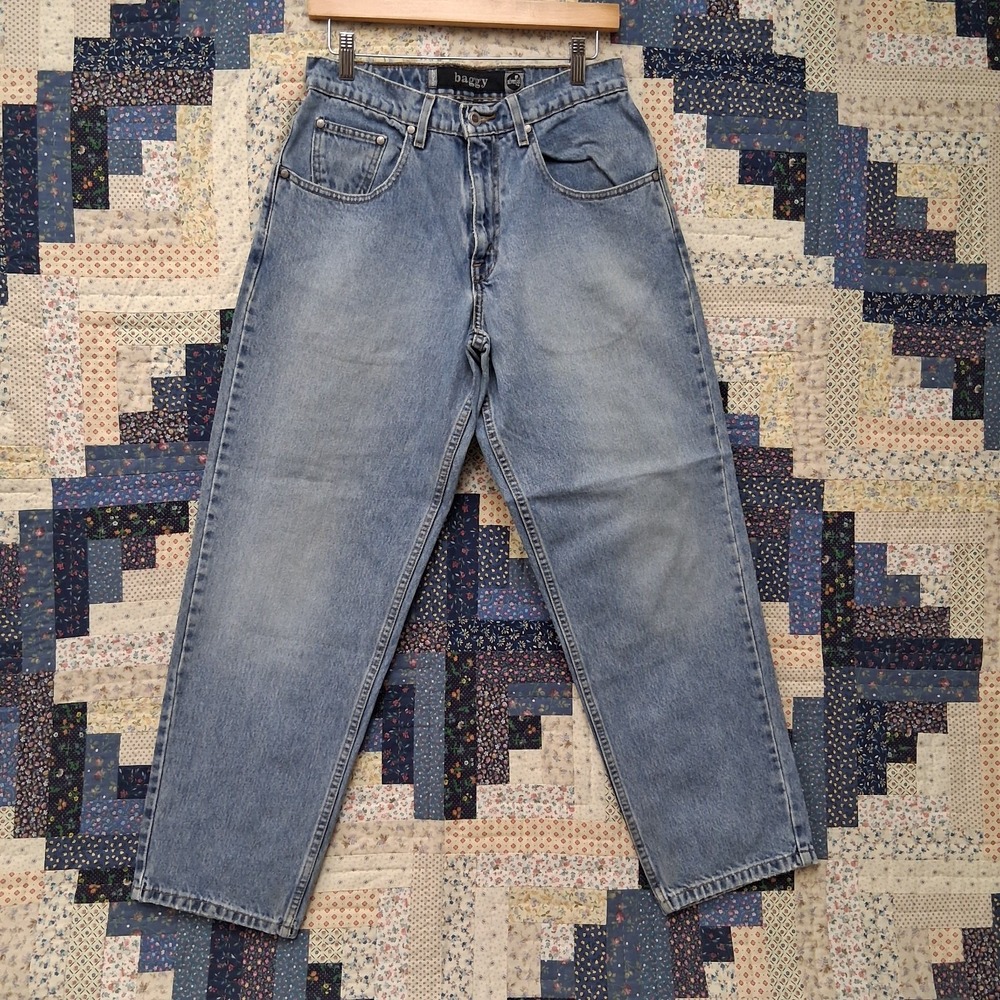 Y2K 1998 Levis Silvertab Baggy Fit Denim Blue Jeans Size 30x30 90s Streetwear